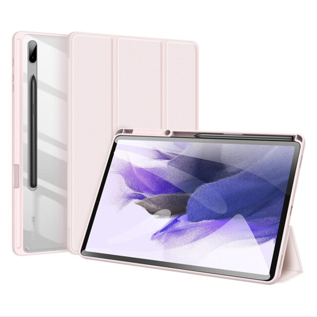 Dux Ducis - Tablet hoes geschikt voor Samsung Galaxy Tab S7 FE - Toby Series - Tri-Fold Book Case - Roze