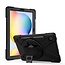Case2go - Tablet hoes geschikt voor Samsung Galaxy Tab S7 FE - Hand Strap Armor Case Met Pencil Houder - Zwart