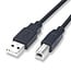 Case2go Printerkabel - Printer kabel usb - USB 2.0 A Male naar USB 2.0 B Male - 10 Meter - Zwart