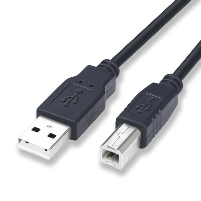 Printerkabel - Printer kabel usb - USB 2.0 - 0.5 Meter - Zwart