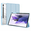 Dux Ducis - Tablet hoes geschikt voor Samsung Galaxy Tab S7 FE - Toby Series - Tri-Fold Book Case - Blauw