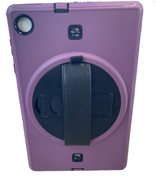 Lenovo Tab M10 Plus Hoes - Hand Strap Armor Case - Met Schouderriem - 10.3 Inch - Paars afbeelding