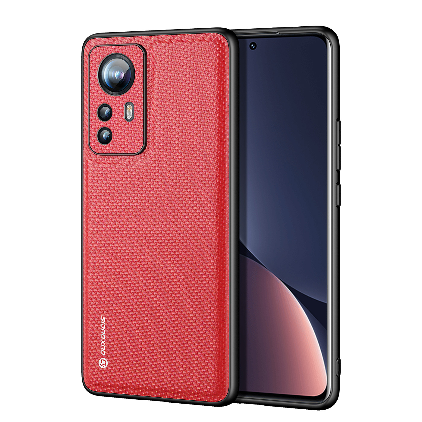 Dux Ducis - Telefoonhoesje geschikt voor Xiaomi 12 Pro - Fino Series - Back Cover - Rood afbeelding