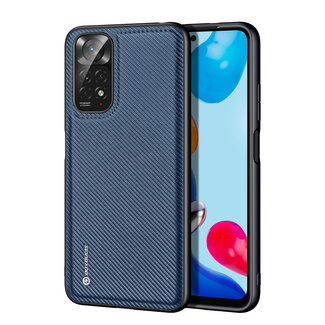 Dux Ducis - Telefoonhoesje geschikt voor Xiaomi Mi 11 - Fino Series - Back Cover - Blauw