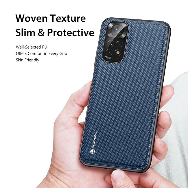 Dux Ducis - Telefoonhoesje geschikt voor Xiaomi Mi 11  - Fino Series - Back Cover - Blauw