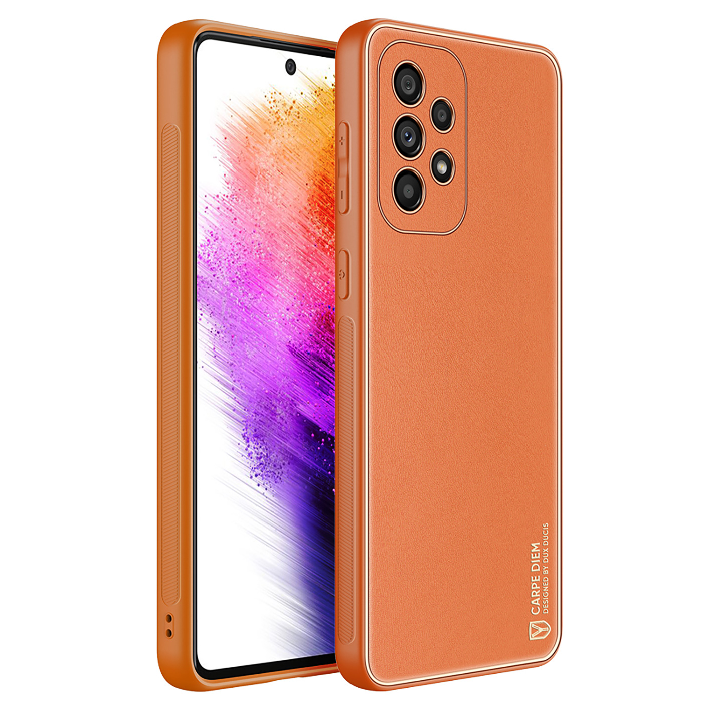 Dux Ducis - Hoesje geschikt voor Samsung Galaxy A73 5G - Yolo Series - Oranje afbeelding