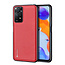 Dux Ducis - Telefoonhoesje geschikt voor de Xiaomi Redmi Note 11 Pro  - Fino Series - Back Cover - Rood