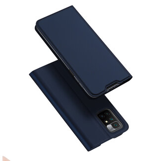Dux Ducis - Telefoonhoesje geschikt voor Xiaomi Redmi Note 10 - Skin Pro Book Case - Blauw