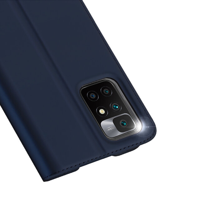 Dux Ducis - Telefoonhoesje geschikt voor Xiaomi Redmi Note 10 - Skin Pro Book Case - Blauw
