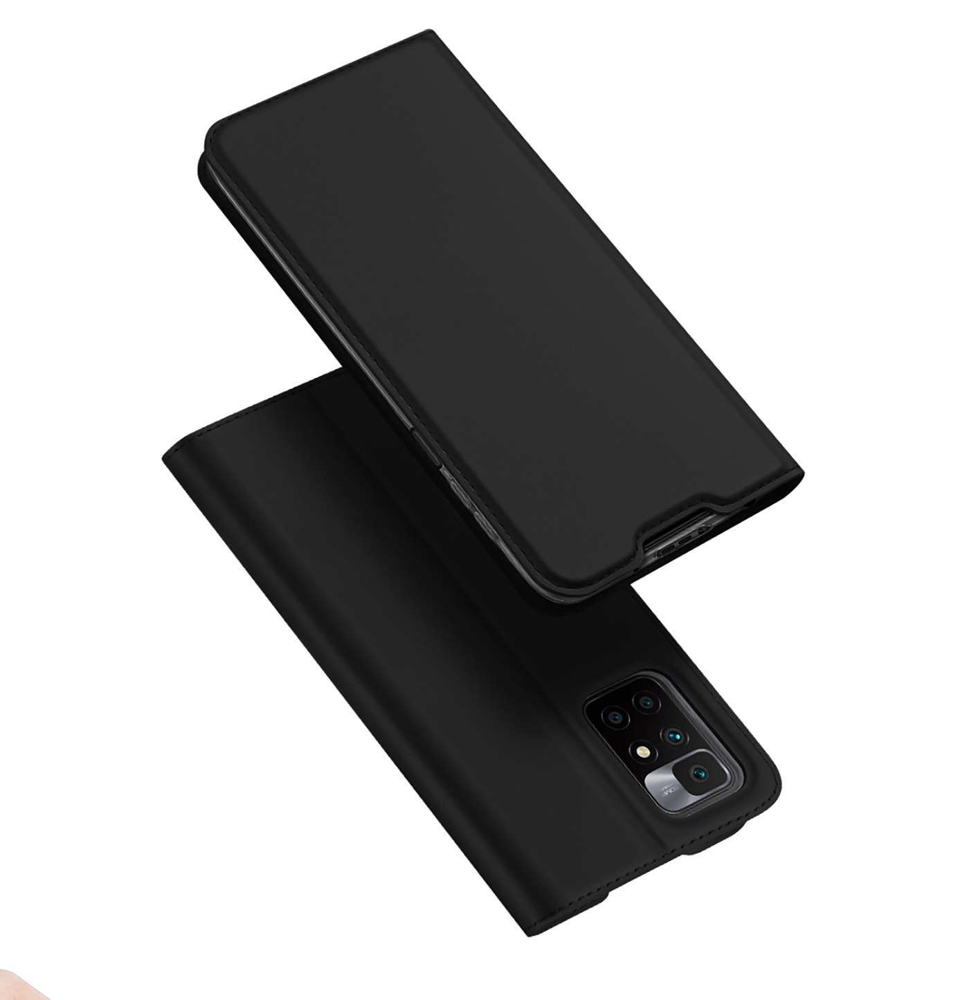 Dux Ducis - Telefoonhoesje geschikt voor Xiaomi Redmi Note 10 - Skin Pro Book Case - Zwart afbeelding