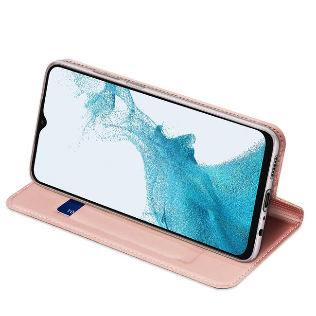 Dux Ducis - Telefoonhoesje geschikt voor Samsung Galaxy M23 - Skin Pro Book Case - Roze