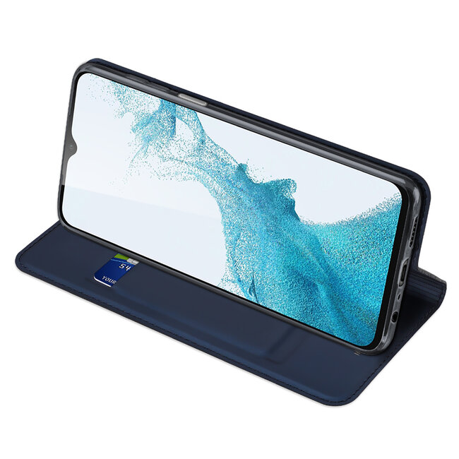 Dux Ducis - Telefoonhoesje geschikt voor Samsung Galaxy M23 - Skin Pro Book Case - Blauw