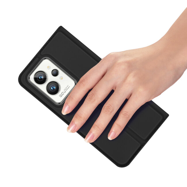 Dux Ducis - Telefoonhoesje geschikt voor Realme GT2 Pro - Skin Pro Book Case - Zwart