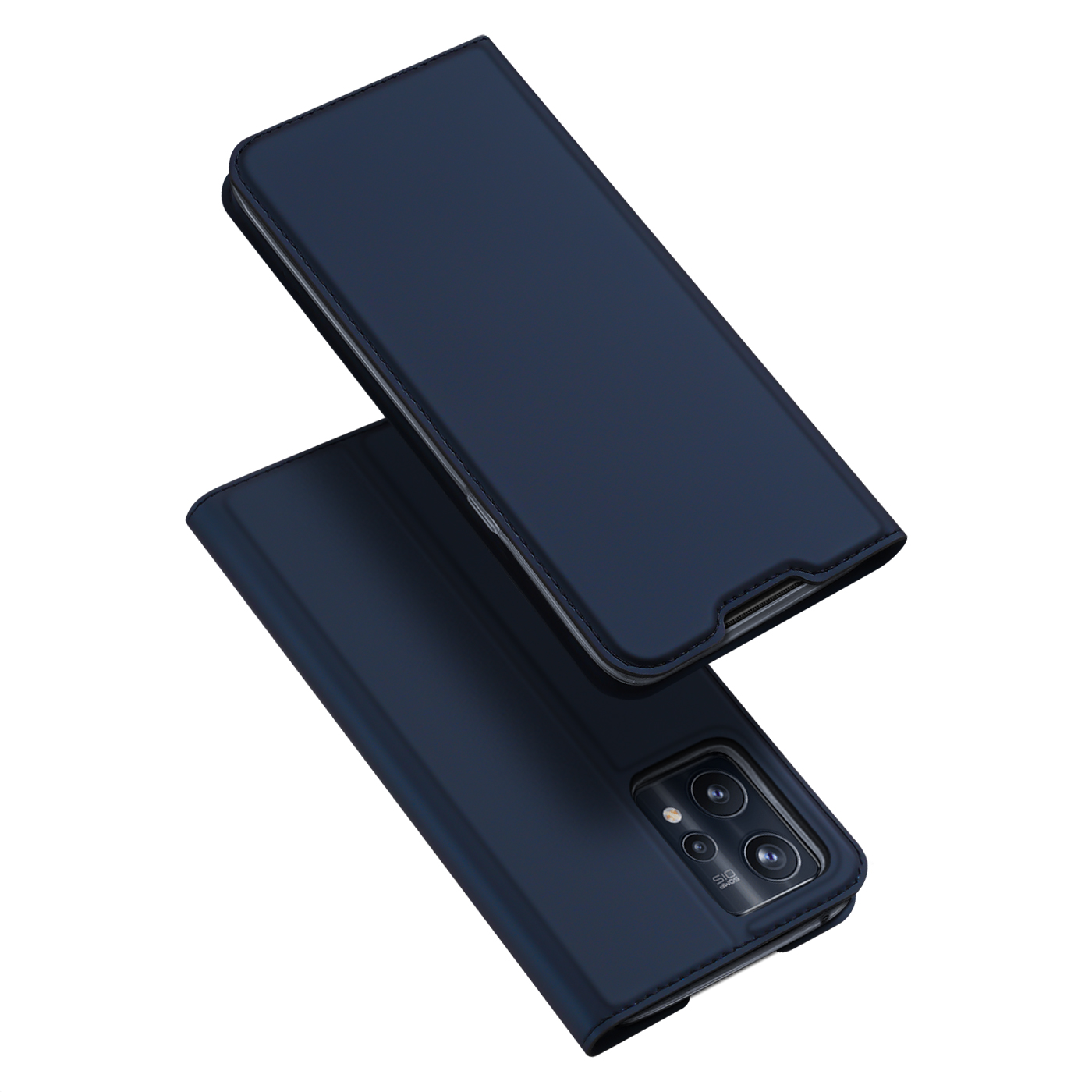 Dux Ducis - Telefoonhoesje geschikt voor Realme 9 Pro Plus - Skin Pro Book Case - Blauw afbeelding