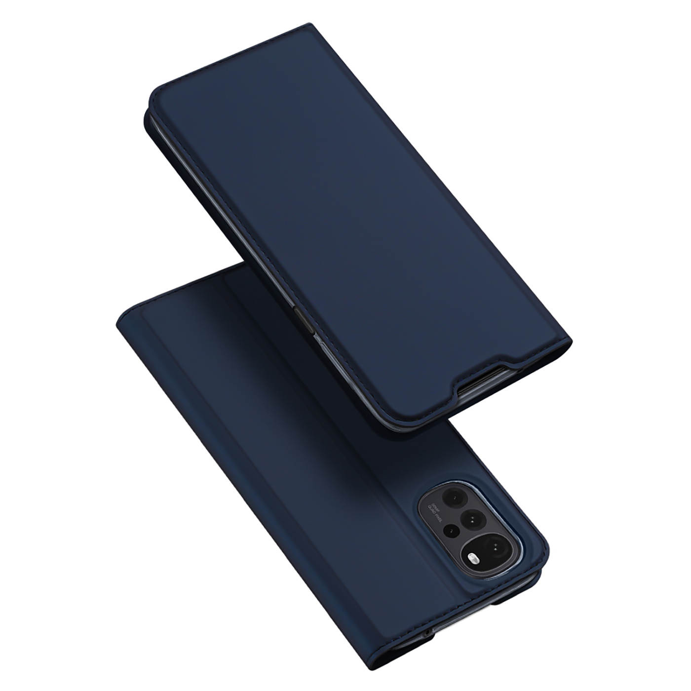Dux Ducis - Telefoonhoesje geschikt voor Motorola Moto G22 - Skin Pro Book Case - Blauw afbeelding