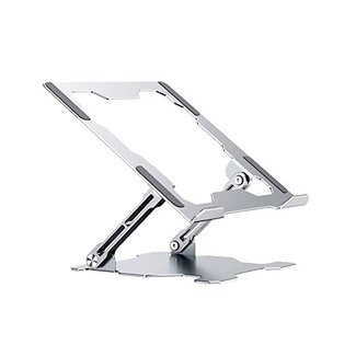 Case2go Laptop Standaard - Universele Laptophouder - In Hoogte Verstelbaar - Zilver