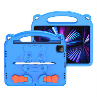 Dux Ducis - Tablethoes geschikt vooriPad Air 10.9 2020/2022 - iPad Pro 11 2018/2020/2022/2021 - Schokbestendige case met handvat - Panda Series - Licht Blauw