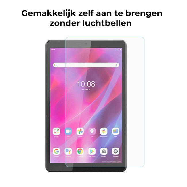 Tablet screenprotector geschikt voor Lenovo Tab M7 3rd Gen - Case-friendly screenprotector - 2 stuks - Tempered Glass - Transparant