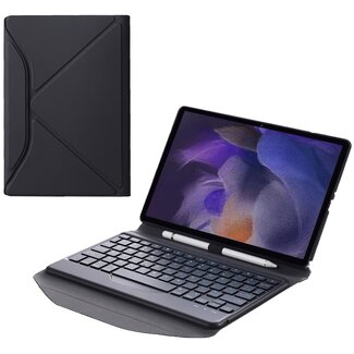 Case2go Bluetooth Keyboard Case voor Samsung Galaxy Tab A8 - QWERTY - Draadloos Toetsenbord hoes - Zwart
