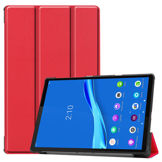 Case2go Case2go - Tablet Hoes geschikt voor Lenovo Tab M10 Plus (3rd Gen) - Tri-Fold Book Case - Rood