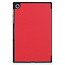 Case2go - Tablet Hoes geschikt voor Lenovo Tab M10 Plus (3rd Gen) - Tri-Fold Book Case - Rood