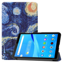 Case2go - Tablet Hoes geschikt voor Lenovo Tab M7 3rd Gen - Tri-fold Book Case - Sterrenhemel