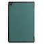 Tablet hoes geschikt voor Lenovo Tab M10 Plus (3e generatie) 10.6 inch - Tri-Fold Book Case - Donker Groen