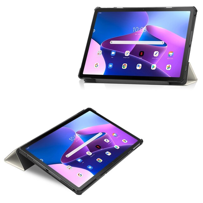 Tablet hoes geschikt voor Lenovo Tab M10 Plus (3e generatie) 10.6 inch - Tri-Fold Book Case - Good Night