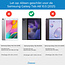 Case2go - Tablet Toetsenbord Hoes geschikt voor Samsung Galaxy Tab A8 (2021) 10.5 Inch - QWERTY Indeling - Bluetooth Toetsenbord met RGB Verlichting - Rose-Goud