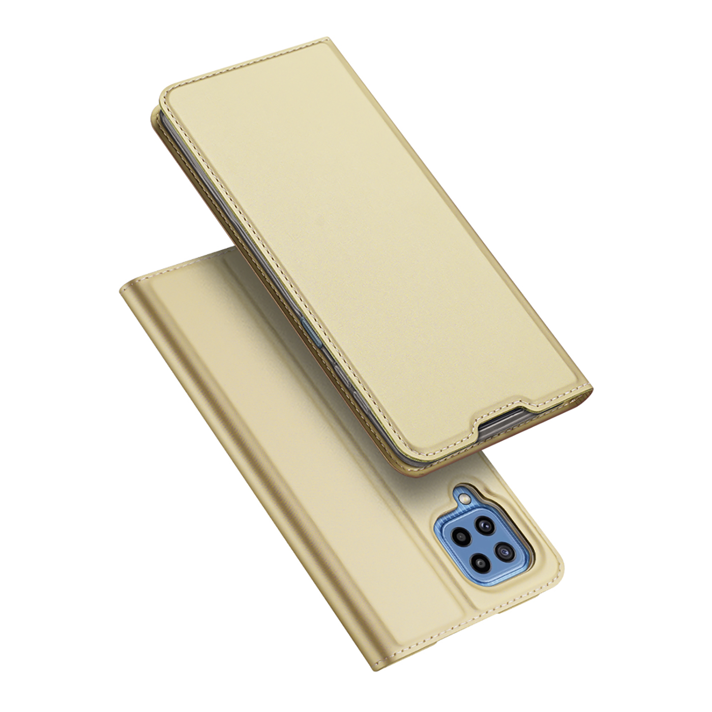Dux Ducis - Telefoonhoesje geschikt voor Samsung Galaxy M33 - Skin Pro Book Case - Goud afbeelding