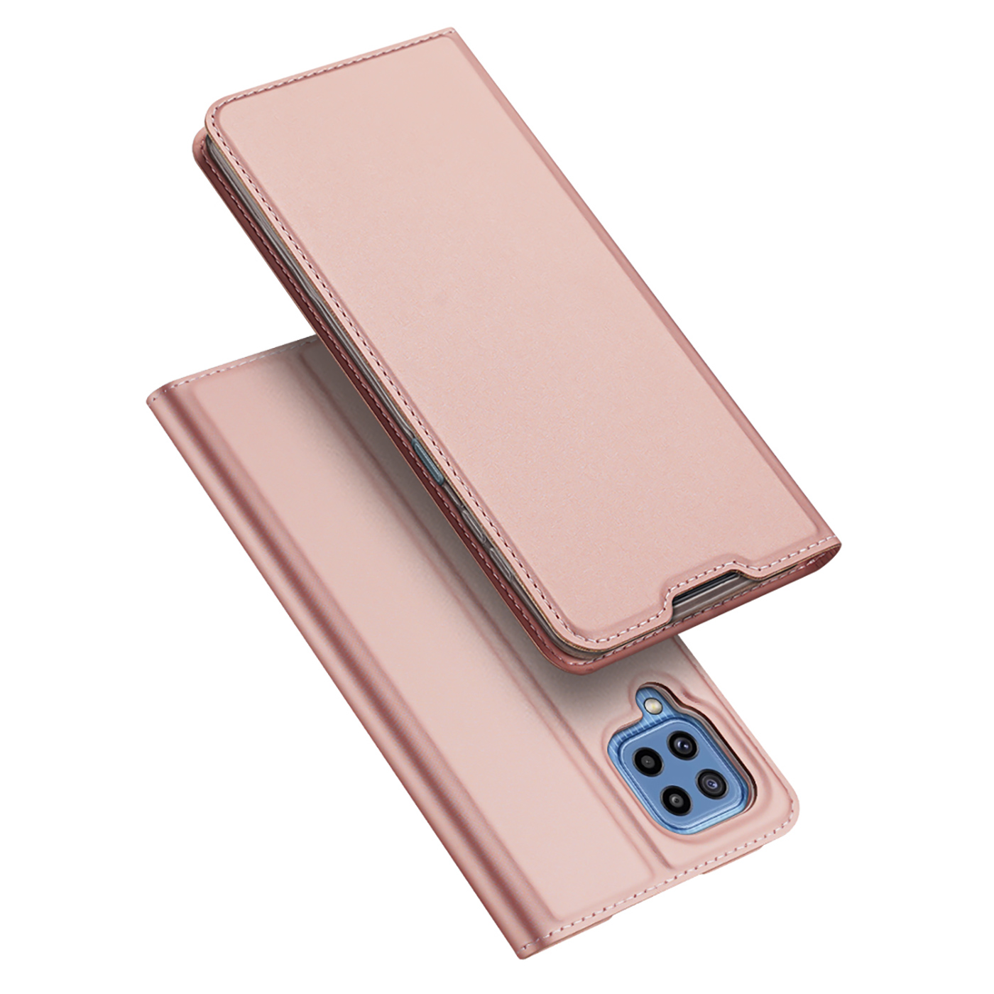 Dux Ducis - Telefoonhoesje geschikt voor Samsung Galaxy M33 - Skin Pro Book Case - Roze afbeelding
