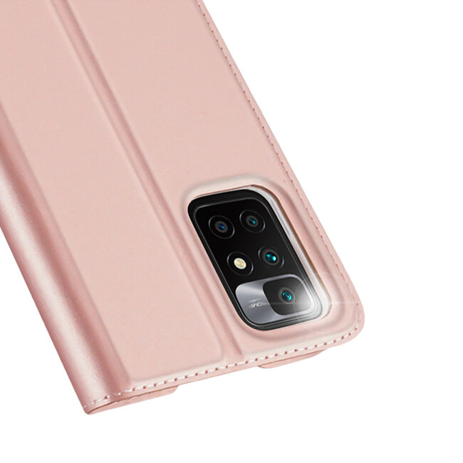 Dux Ducis - Telefoon Hoesje geschikt voor Xiaomi Redmi 10 5G Hoes - Skin Pro Book Case - Rose Goud