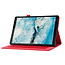 Tablet hoes geschikt voor Lenovo Tab M10 Plus (3e generatie) 10.6 inch - Book Case met Soft TPU houder - Rood