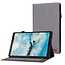 Case2go Tablet hoes voor Lenovo Tab M10 Plus (3e generatie) 10.6 inch - Book Case met Soft TPU houder - Grijs