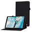 Tablet hoes geschikt voor Lenovo Tab M10 Plus (3e generatie) 10.6 inch - Book Case met Soft TPU houder - Zwart