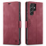 Hoesje geschikt voor Samsung Galaxy S22 Ultra 5G - Wallet Book Case - Magneetsluiting - met RFID bescherming - Rood