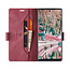 Hoesje geschikt voor Samsung Galaxy S22 Ultra 5G - Wallet Book Case - Magneetsluiting - met RFID bescherming - Rood