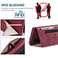 Hoesje geschikt voor Samsung Galaxy S22 Plus 5G - Wallet Book Case - Magneetsluiting - met RFID bescherming - Rood