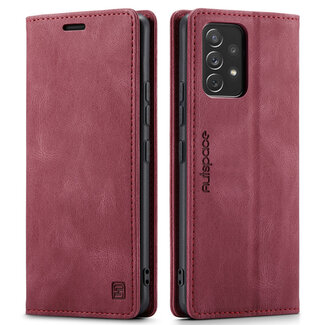 CaseMe Hoesje geschikt voor Samsung Galaxy A53 5G - Wallet Book Case - Magneetsluiting - met RFID bescherming - Rood