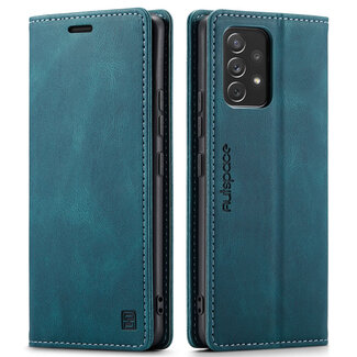 CaseMe Hoesje geschikt voor Samsung Galaxy A53 5G - Wallet Book Case - Magneetsluiting - met RFID bescherming - Blauw