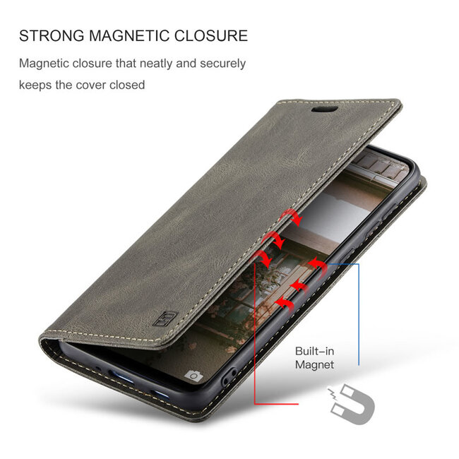 Hoesje geschikt voor Samsung Galaxy A33 5G - Wallet Book Case - Magneetsluiting - met RFID bescherming - Bruin