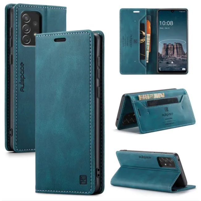 Hoesje geschikt voor Samsung Galaxy A33 5G - Wallet Book Case - Magneetsluiting - met RFID bescherming - Blauw