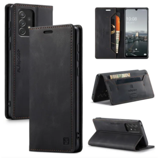 CaseMe Hoesje geschikt voor Samsung Galaxy A33 5G - Wallet Book Case - Magneetsluiting - met RFID bescherming - Zwart