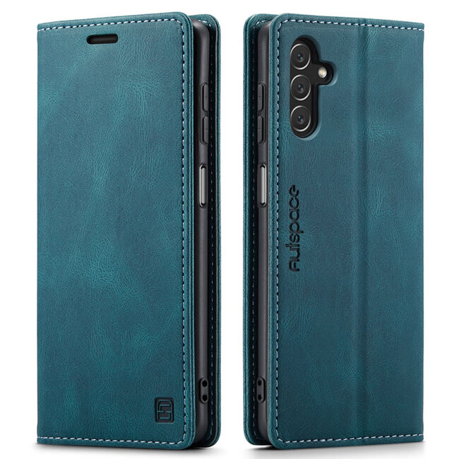 Hoesje geschikt voor Samsung Galaxy A13 5G - Wallet Book Case - Magneetsluiting - met RFID bescherming - Blauw