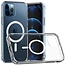 Hoesje geschikt voor iPhone 12 Pro met magnetische ring - Siliconen - Doorzichtige Back Cover - Shockproof - Transparant