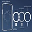 Hoesje geschikt voor iPhone 12 Pro met magnetische ring - Siliconen - Doorzichtige Back Cover - Shockproof - Transparant