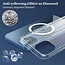 Hoesje geschikt voor iPhone 12 Pro met magnetische ring - Siliconen - Doorzichtige Back Cover - Shockproof - Transparant