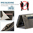 Hoesje geschikt voor Huawei P50 - Wallet Book Case - Magneetsluiting - met RFID bescherming - Bruin