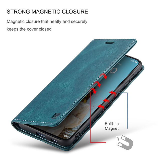 Hoesje geschikt voor Huawei P50 - Wallet Book Case - Magneetsluiting - met RFID bescherming - Blauw