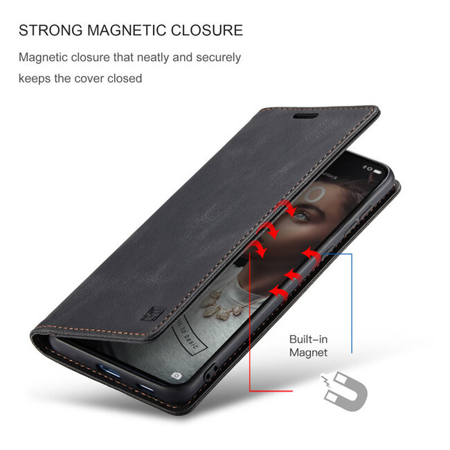 Hoesje geschikt voor Huawei P50 - Wallet Book Case - Magneetsluiting - met RFID bescherming - Zwart